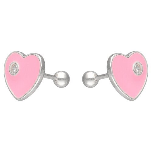 Aro de plata corazón circón - Mi tienda en línea