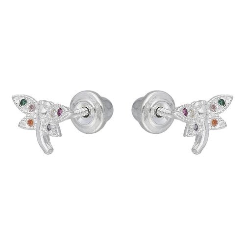 Aro de plata Libélula Circones Multicolor - Mi tienda en línea
