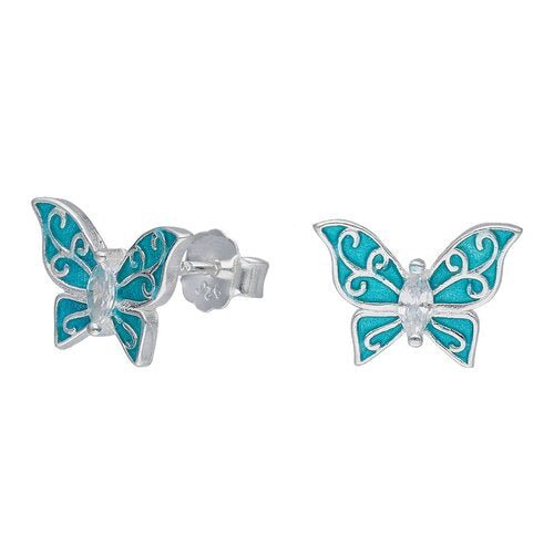 Aro de plata Mariposa - Mi tienda en línea