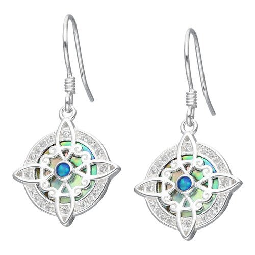 Aros de plata 925 Circones Abalón - Mi tienda en línea