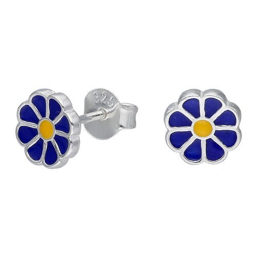 Aros de plata Flor - Mi tienda en línea