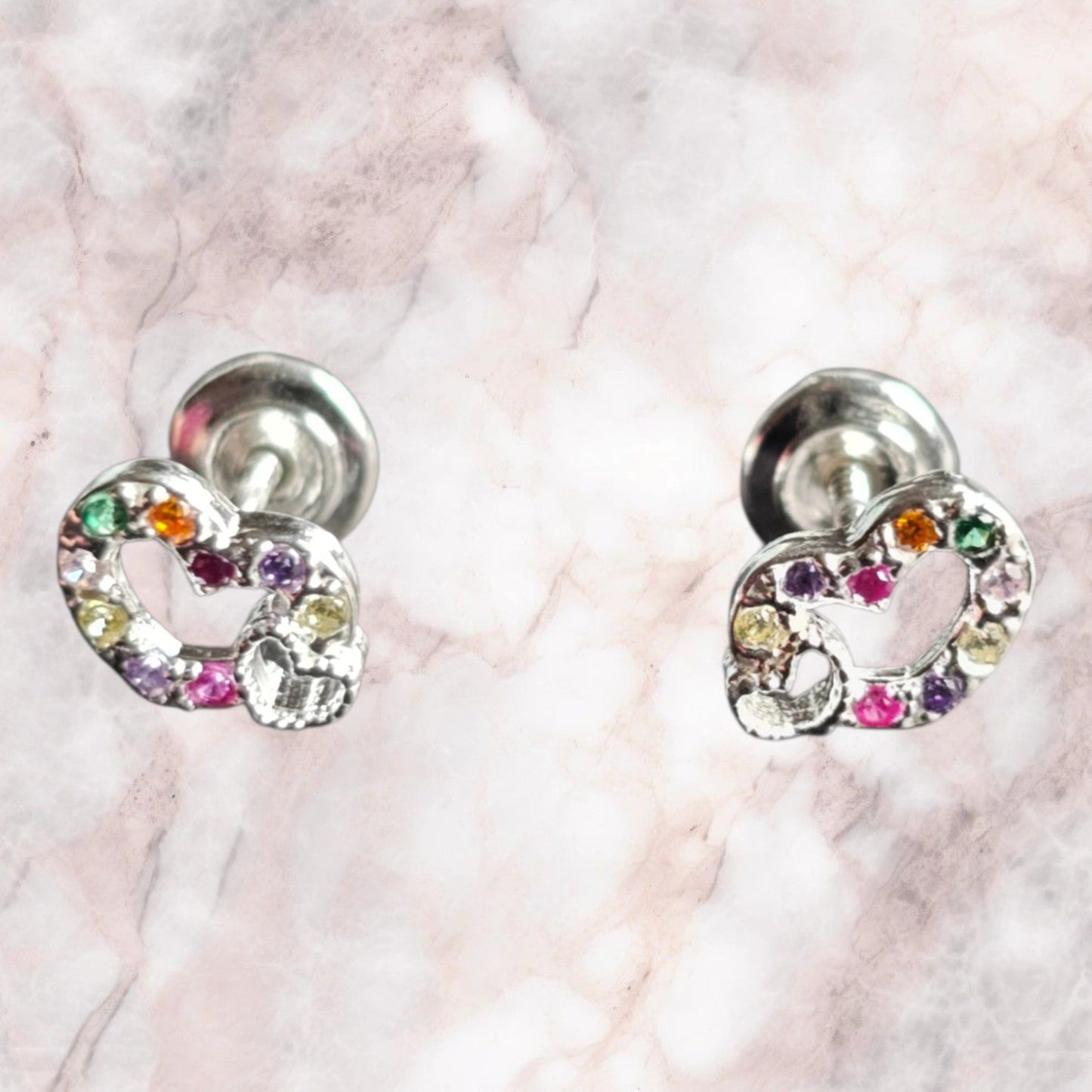 Aros de plata bebe o niña