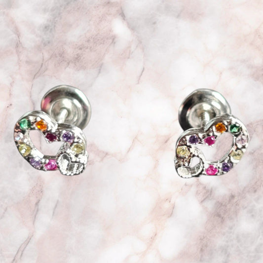 Aros de plata bebe o niña